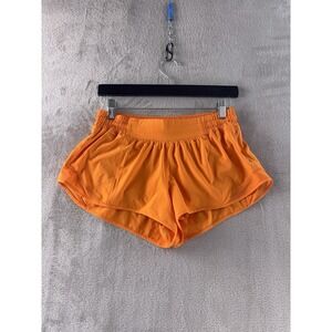 Lululemon Hotty Hot Shorts Womens Size 8 Orange Soda Performance Low Rise